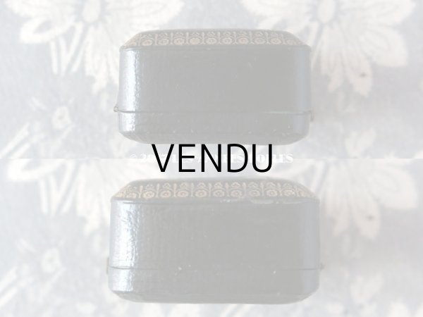 画像9: アンティーク ジュエリーボックス ブラック (9)