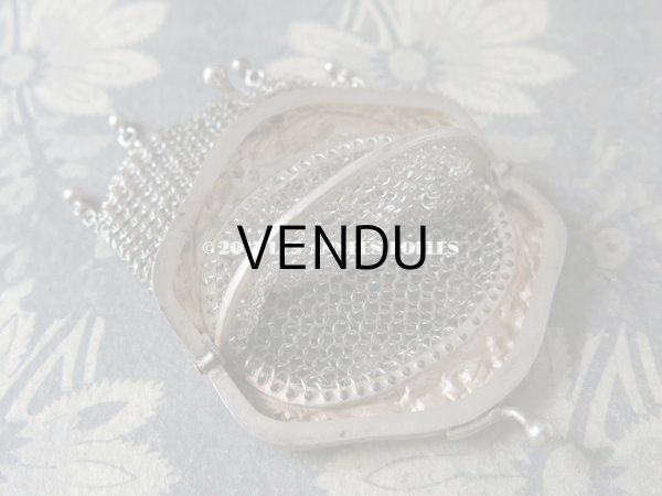 画像8: 1900年代 アンティーク シルバー製 鈴蘭 メタルメッシュのコインケース アールヌーヴォー (8)