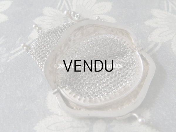 画像7: 1900年代 アンティーク シルバー製 鈴蘭 メタルメッシュのコインケース アールヌーヴォー (7)