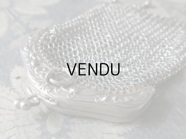 画像5: 1900年代 アンティーク シルバー製 鈴蘭 メタルメッシュのコインケース アールヌーヴォー (5)