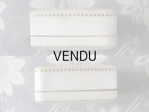 画像9: アンティーク ジュエリーボックス アールヌーヴォー オフホワイト (9)