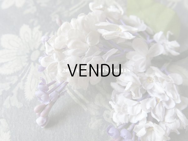 画像5: アンティーク コサージュ  ライラック 薄紫 (5)