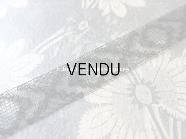 画像4: 19世紀末 アンティーク シルク製 レース 黒 (4)