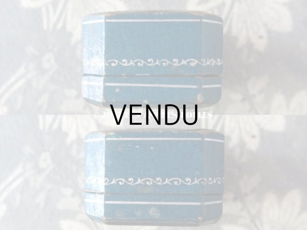 画像8: アンティーク ジュエリーボックス ブルー (8)