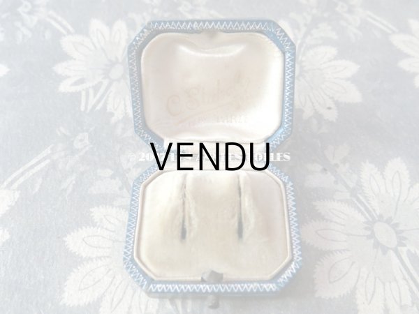 画像5: アンティーク ジュエリーボックス ブルー (5)