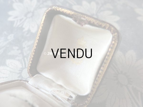 画像6: アンティーク ジュエリーボックス ボルドーブラウン (6)