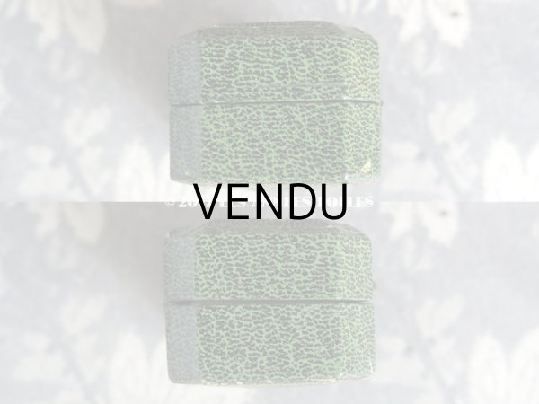 画像5: アンティーク ジュエリーボックス グリーン (5)