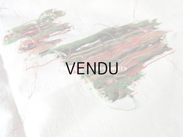 画像13: 18世紀 アンティーク シルク製 ファブリック 花とリボンのガーランド (13)