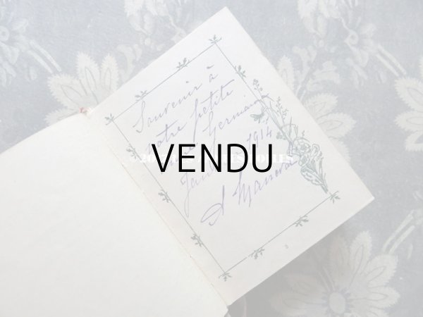 画像6: 1914年 アンティーク 本　天使&勿忘草のブーケ VERS LE CIEL (6)