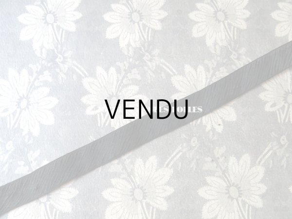 画像5: 19世紀末 アンティーク シルク製 クレープリボン 1.5m CREPE DEUIL BORDS PERLES PATRON EXTRA (5)