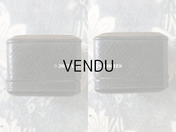 画像5: アンティーク 本革 ジュエリーボックス  ボルドー＆ブルー (5)