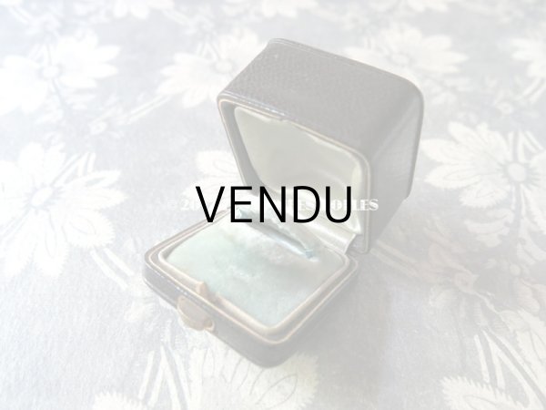 画像6: アンティーク 本革 ジュエリーボックス  ボルドー＆ブルー (6)