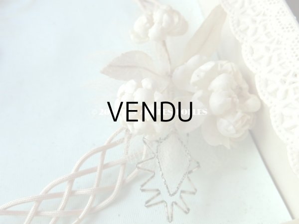 画像5: 未使用 1920年代 箱入り アンティーク 薔薇のワックスフラワーのヘッドリース  ウェディング 結婚式 ティアラ (5)