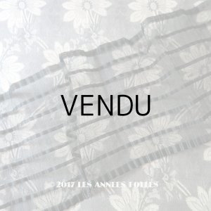 画像: アンティーク プリーツ加工 ストライプの幅広リボン 黒 1.1m
