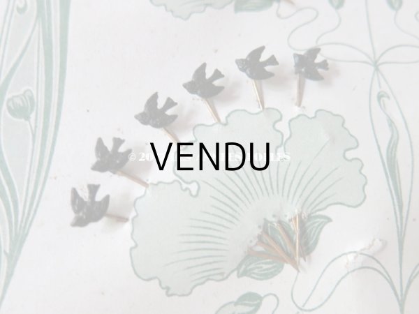 画像9: 1900年代 アンティーク エパングル 48ピース フレンチジェット＆クリスタル EPINGLES TOILETTE (9)