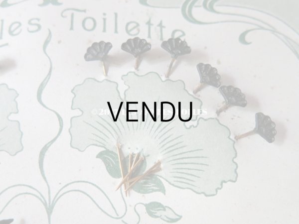 画像6: 1900年代 アンティーク エパングル 48ピース フレンチジェット＆クリスタル EPINGLES TOILETTE (6)