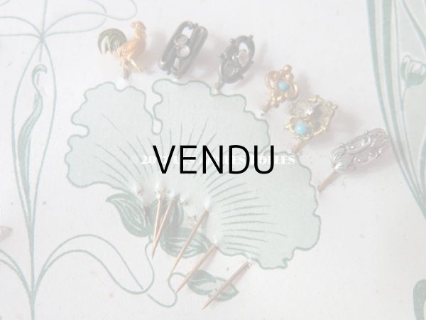 画像10: 1900年代 アンティーク エパングル 48ピース フレンチジェット＆クリスタル EPINGLES TOILETTE (10)