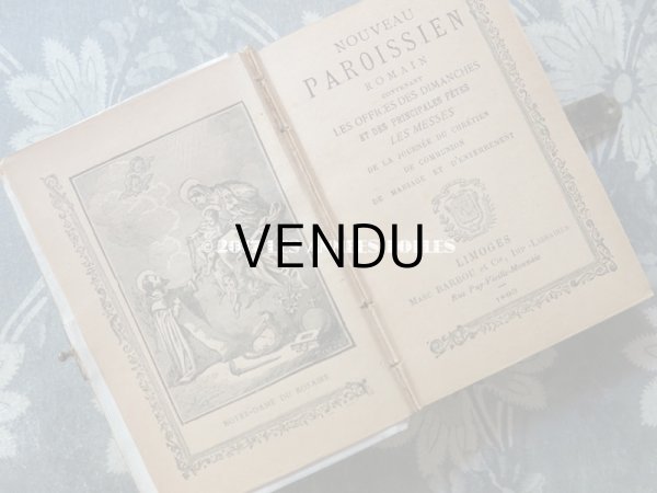 画像9: 1893年 アンティーク 薔薇のブーケ  ミサ典書 セルロイド製 (9)