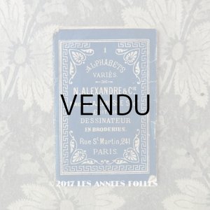 画像: アンティーク とても小さな アルファベットの刺繍図案帳 ALPHABETS VARIES - N.ALEXANDRE&CIE -