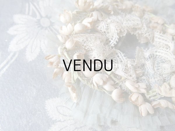 画像6: アンティーク ドール用 帽子飾り 鈴蘭のコサージュ (6)