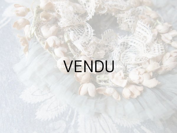 画像5: アンティーク ドール用 帽子飾り 鈴蘭のコサージュ (5)