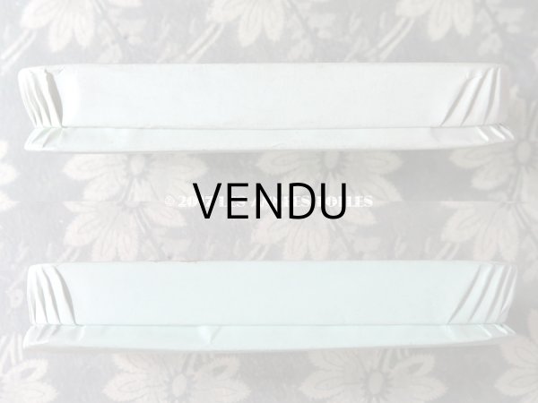 画像5: 1920年代 アンティーク ドラジェのお菓子箱 バテム BAPTEME 薔薇の花かごとリボンのガーランド (5)