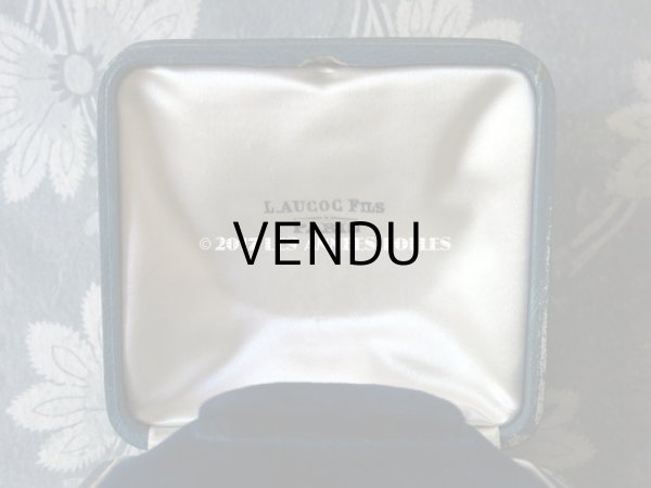 画像5: アンティーク 本革 ジュエリーボックス ブレスレット用 ブルーグリーン MABEL (5)