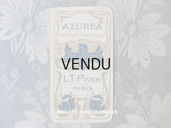 画像1: 1903年 アンティーク パフュームカード AZUREA - L.T.PIVER - (1)