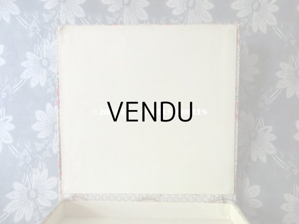 画像6: 1900年代 アンティーク 薔薇のメダイヨン　カルトナージュ ボックス  (6)