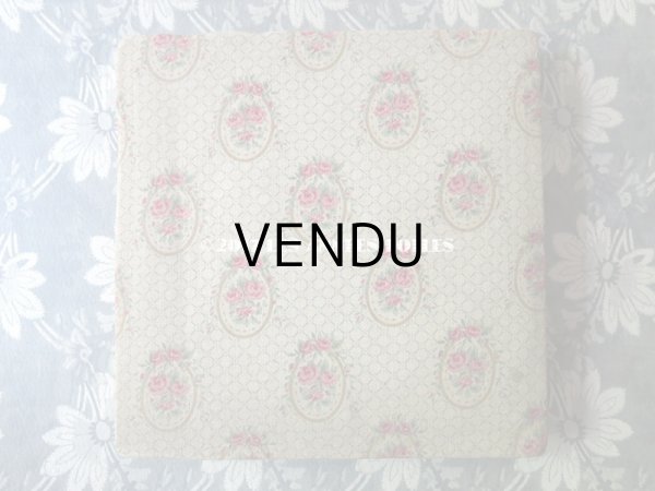 画像3: 1900年代 アンティーク 薔薇のメダイヨン　カルトナージュ ボックス  (3)