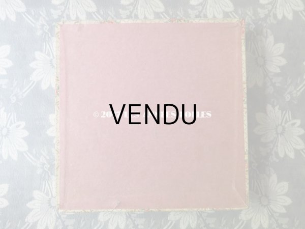 画像4: 1900年代 アンティーク 薔薇のメダイヨン　カルトナージュ ボックス  (4)