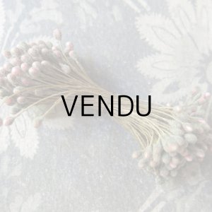 画像: 1900年代 アンティーク ペップ　ピンク＆グレー  コサージュ用 花芯 