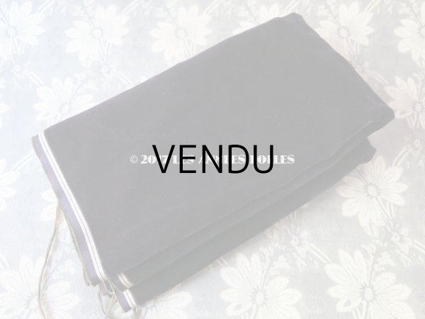 画像7: 19世紀末 アンティーク ファブリック シルク製ベルベット 深紫　110×４7cm (7)