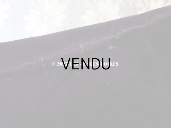 画像6: 19世紀末 アンティーク ファブリック シルク製ベルベット 深紫　110×４7cm (6)