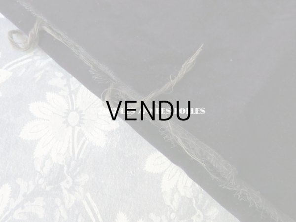 画像8: 19世紀末 アンティーク ファブリック シルク製ベルベット 深紫　110×４7cm (8)