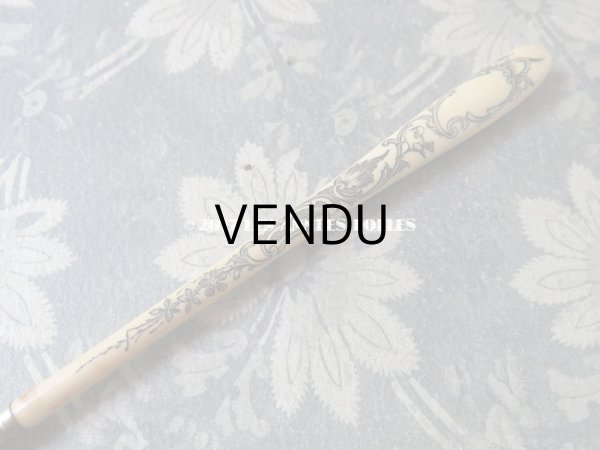 画像3: 1900年代 アンティーク ペン軸 ロカイユ装飾 (3)