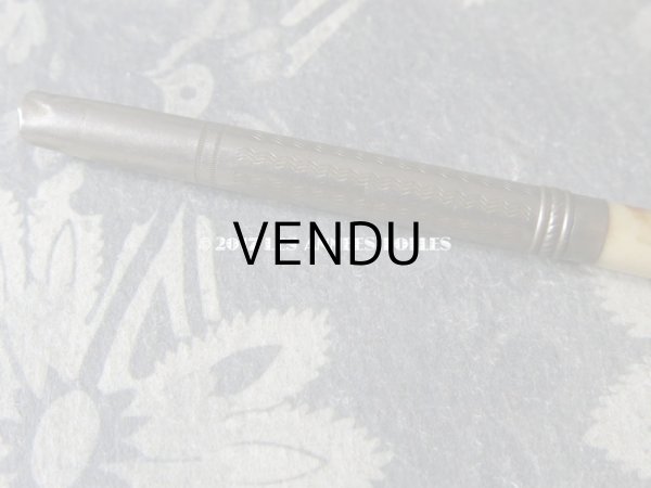 画像6: 1900年代 アンティーク ペン軸 ロカイユ装飾 (6)