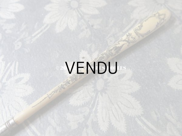 画像4: 1900年代 アンティーク ペン軸 ロカイユ装飾 (4)