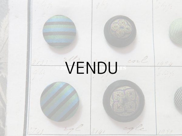 画像12: 19世紀 アンティーボタン見本 サンプラー  (12)