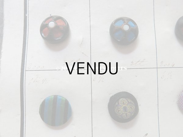 画像10: 19世紀 アンティーボタン見本 サンプラー  (10)