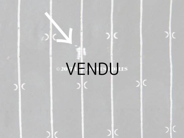 画像6: 19世紀 アンティーク シルク製 ファブリック モノトーン 墨黒 110×50cm (6)