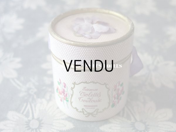 画像4: アンティーク 菫の小さなパフュームボックス＆ボトル ESSENCE VIOLETTE DE TOULOUSE - BERDOUES FRANCE - (4)
