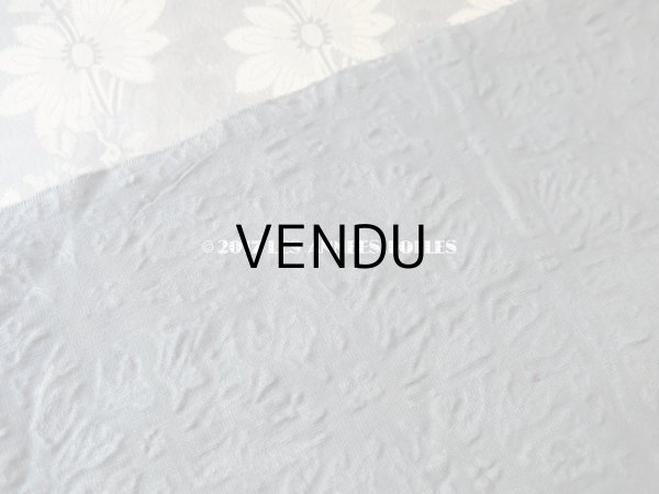 画像6: 1920年代 アンティーク ファブリック 型押し ベルベット チャコールグレー 47×100cm (6)