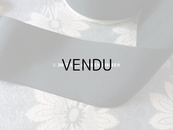 画像6: 1900年代 アンティーク シルク製　グログランリボン 黒 2.7m COMPTOIR DES RUBANS 12 FAILLE RICHE - AU BON MARCHE - (6)