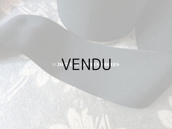 画像4: 1900年代 アンティーク シルク製　グログランリボン 黒 2.7m COMPTOIR DES RUBANS 12 FAILLE RICHE - AU BON MARCHE - (4)