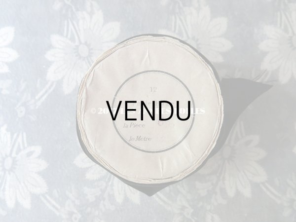 画像3: 1900年代 アンティーク シルク製　グログランリボン 黒 2.7m COMPTOIR DES RUBANS 12 FAILLE RICHE - AU BON MARCHE - (3)