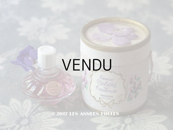 画像1: アンティーク 菫の小さなパフュームボックス＆ボトル ESSENCE VIOLETTE DE TOULOUSE - BERDOUES FRANCE - (1)