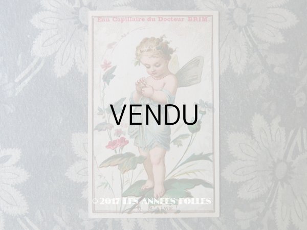 画像1: アンティーク クロモ 花の妖精と花占い IL M'AIME!  - Eau Capillaire du Docteur BRIM - (1)