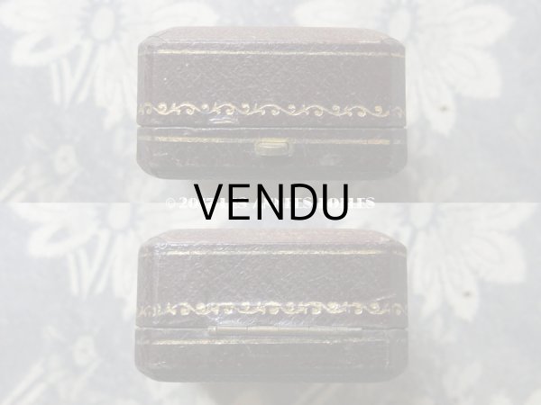 画像8: アンティーク 金彩入り ジュエリーボックス チョコレートブラウン (8)