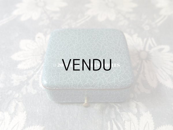 画像4: アンティーク ジュエリーボックス ブルーグレー (4)